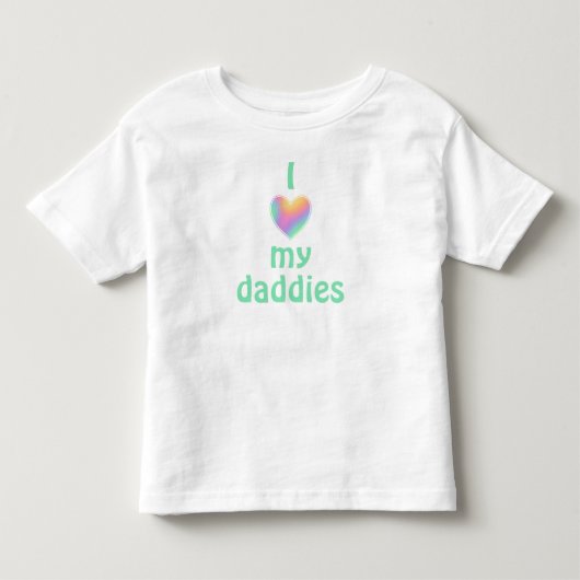 Ik hou van mijn vaders Toddler T-Shirt (Voorkant)