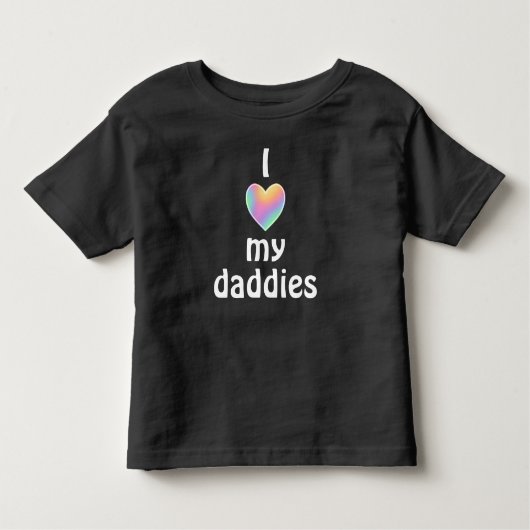 Ik hou van mijn vaders Toddler T-Shirt (Voorkant)