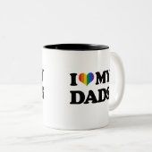 Ik hou van mijn vaders tweekleurige koffiemok (Voorkant rechts)