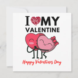 Ik hou van mijn Valentijn speciale Valentijnsdag g Kaart