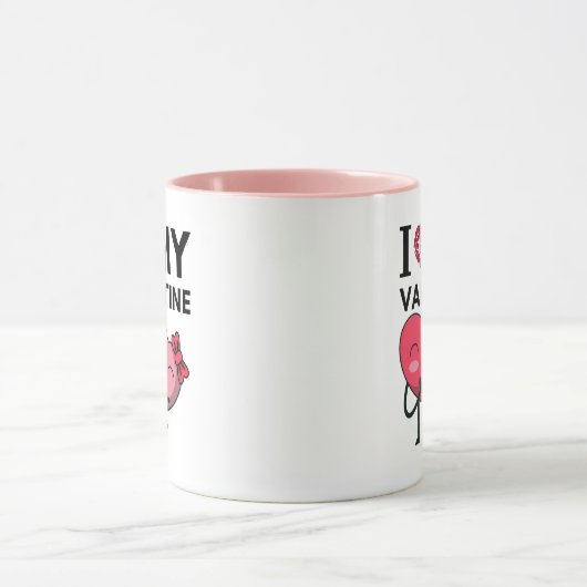 Ik hou van mijn Valentijn speciale Valentijnsdag g Mok (Midden)