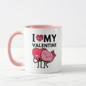 Ik hou van mijn Valentijn speciale Valentijnsdag g Mok (Links)