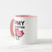 Ik hou van mijn Valentijn speciale Valentijnsdag g Mok (Voorkant links)
