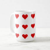 Ik hou van mijn Valentijnsdag - Mok met harten (Voorkant links)