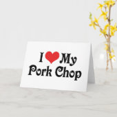 Ik hou van mijn varkenskapje kaart (Gele Bloem)