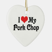 Ik hou van mijn varkenskapje keramisch ornament (Rechts)