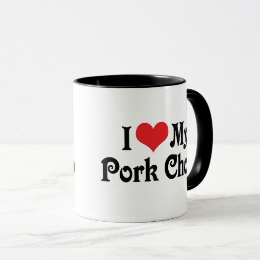 Ik hou van mijn varkenskapje mok (Voorkant rechts)