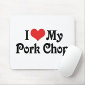 Ik hou van mijn varkenskapje muismat (Met muis)