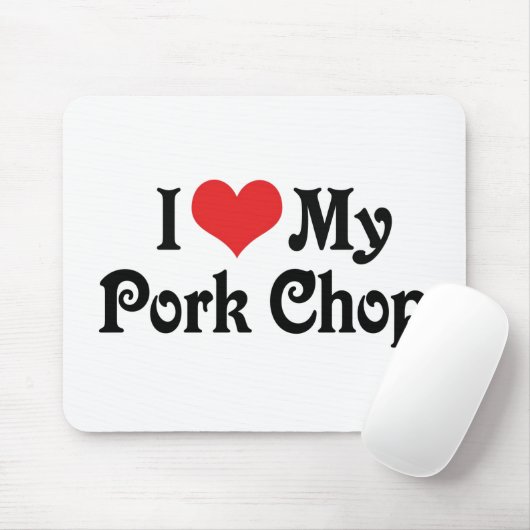 Ik hou van mijn varkenskapje muismat (Met muis)