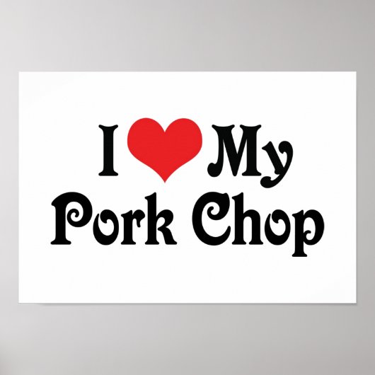 Ik hou van mijn varkenskapje poster (Voorkant)