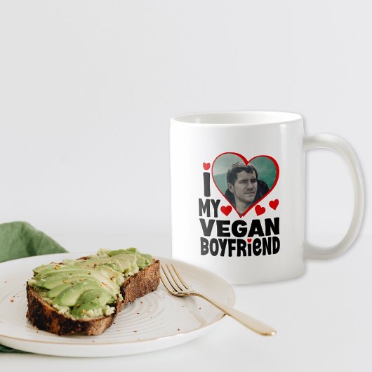 Ik hou van mijn Vegan Boyvriend, Valentijn Dag Koffiemok