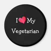 Ik hou van mijn vegetariër magneet (Voorkant)
