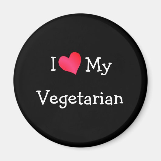 Ik hou van mijn vegetariër magneet (Voorkant)