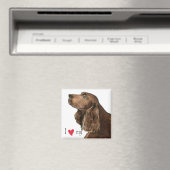 Ik hou van mijn Veldspaniel Magneet (Insitu (Vaatwasser))