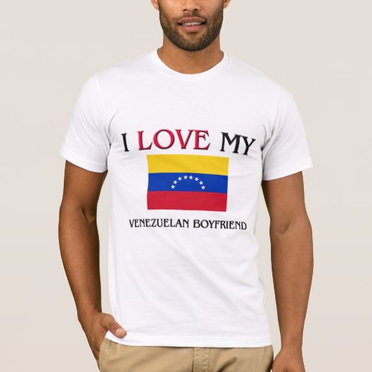 Ik hou van mijn Venezolaanse Boyvriend T-shirt (Voorkant)