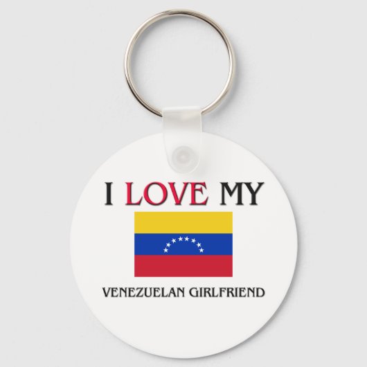 Ik hou van mijn Venezolaanse Vriendin Sleutelhanger (Voorkant)