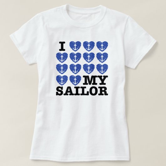 Ik hou van mijn verkoper t-shirt (Design voorkant)