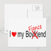 Ik hou van mijn verloofde briefkaart (Voorkant / Achterkant)