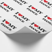 Ik hou van mijn verloofde cadeaupapier (Hoek)