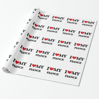 Ik hou van mijn verloofde cadeaupapier