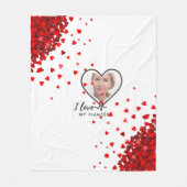 Ik hou van mijn verloofde - Gepersonaliseerd beste Fleece Deken (Voorkant)