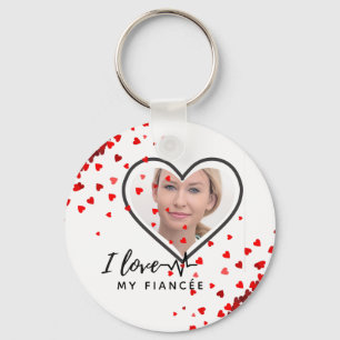 Ik hou van mijn verloofde - Gepersonaliseerd beste Sleutelhanger