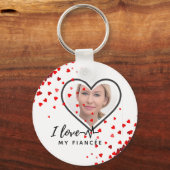 Ik hou van mijn verloofde - Gepersonaliseerd beste Sleutelhanger (Voorkant)
