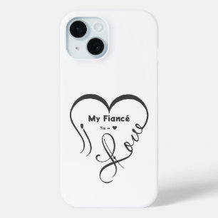 Ik hou van mijn verloofde • Jij = ♥ 🫳🏻💍 iPhone 15 Case