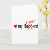 Ik hou van mijn verloofde kaart (Gele Bloem)