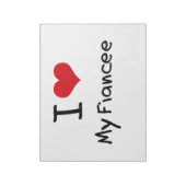 Ik hou van mijn verloofde notitieblok (Linkerzijde)