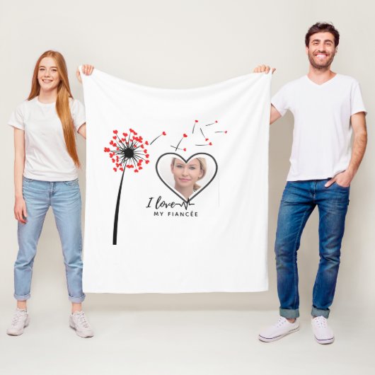 Ik hou van mijn verloofde - Persoonlijke Beste Vri Fleece Deken (In situ)