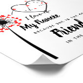 Ik hou van mijn verloofde - Persoonlijke beste vri Poster (Hoek)