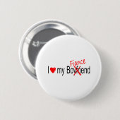 Ik hou van mijn verloofde ronde button 5,7 cm (Voorkant /achterkant)