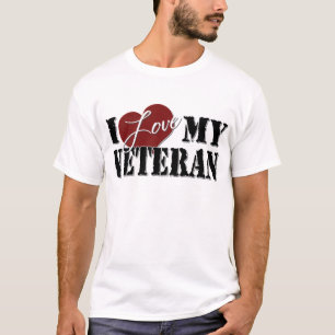 Ik hou van mijn veteraan t-shirt
