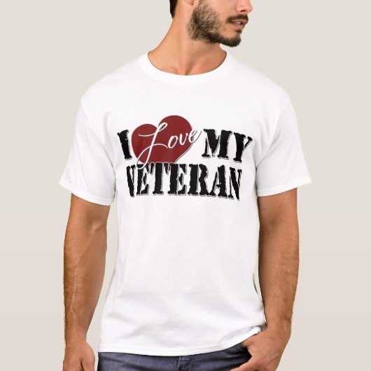 Ik hou van mijn veteraan t-shirt (Voorkant)