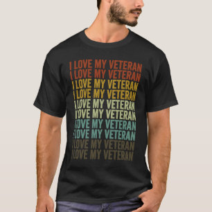 Ik hou van mijn veteranen op dag van het leger t-shirt