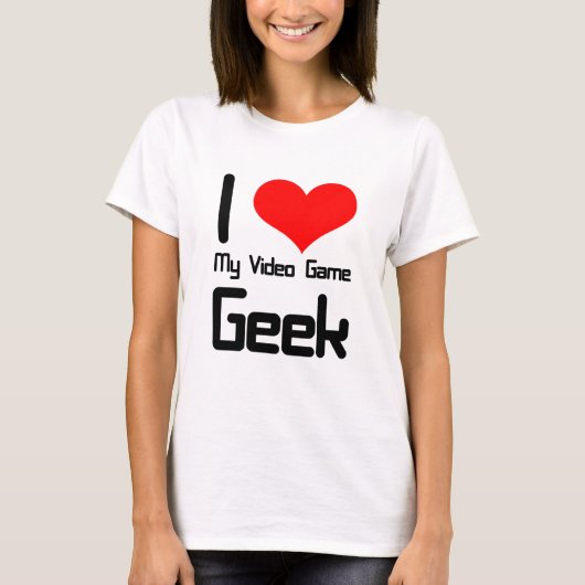 Ik hou van mijn videogame geek t-shirt (Voorkant)