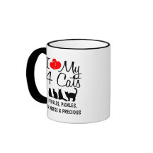 Ik hou van mijn vier katten