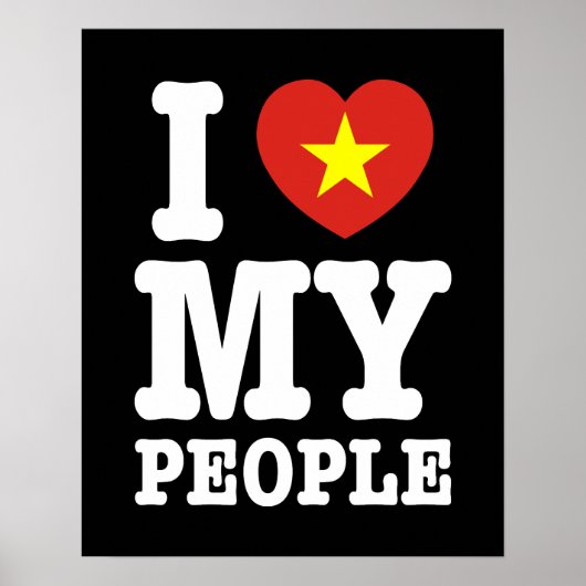 Ik hou van mijn Viet mensen Poster (Voorkant)