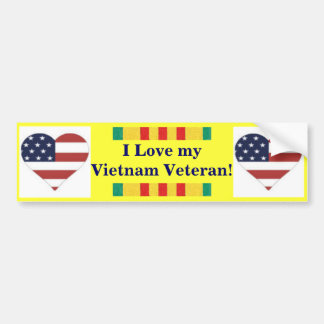 Ik hou van mijn Vietnam-veteraansticker Bumpersticker