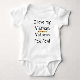 Ik hou van mijn Vietnam Veteran Paw Creeper Romper