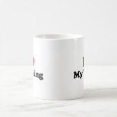 Ik hou van mijn Viking Coffee Mok (Center)