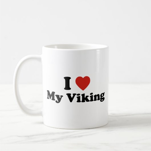 Ik hou van mijn Viking Coffee Mok (Links)