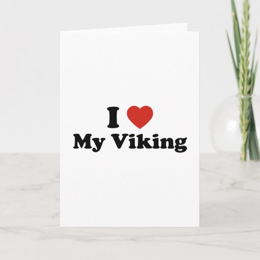 Ik hou van mijn Viking Kaart (Voorkant)