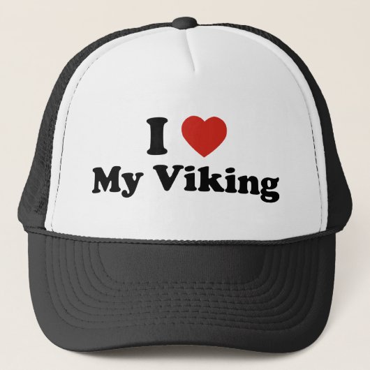 Ik hou van mijn Viking Trucker Pet (Voorkant)