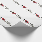 Ik hou van mijn vingers:  "I Heart Fell Ponies" Cadeaupapier (Hoek)