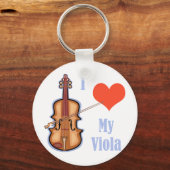 Ik hou van mijn Viola Sleutelhanger (Voorkant)