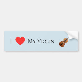Ik hou van mijn Violin Bumpersticker