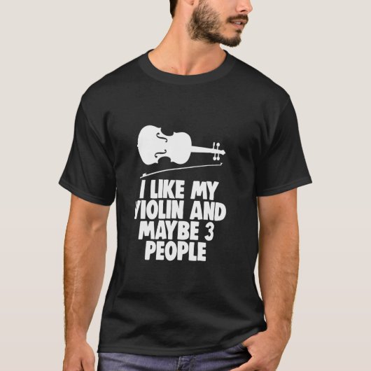 Ik hou van mijn Violin T-shirt Funny Violin (Voorkant)