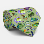 Ik hou van mijn vis stropdas #3 (Opgerold)